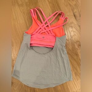 Lululemon top with built in sports bra